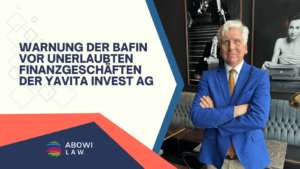 Warnung der BaFin vor unerlaubten Finanzgeschäften der Yavita Invest AG - Dr Thomas Schulte