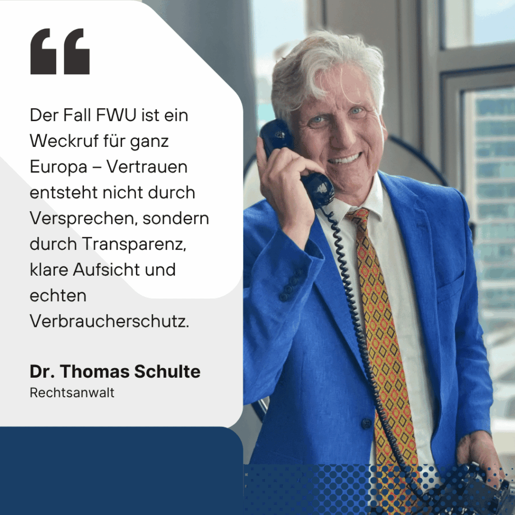 Weckruf Lebensversicherungen - Dr Thomas Schulte